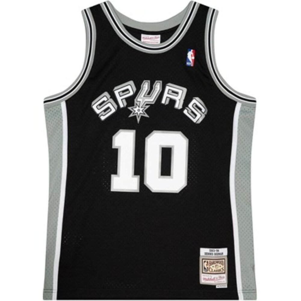 Mitchell And Ness - San Antonio Spurs Mens Nba Dark 1993 Dennis Rodman Jersey
